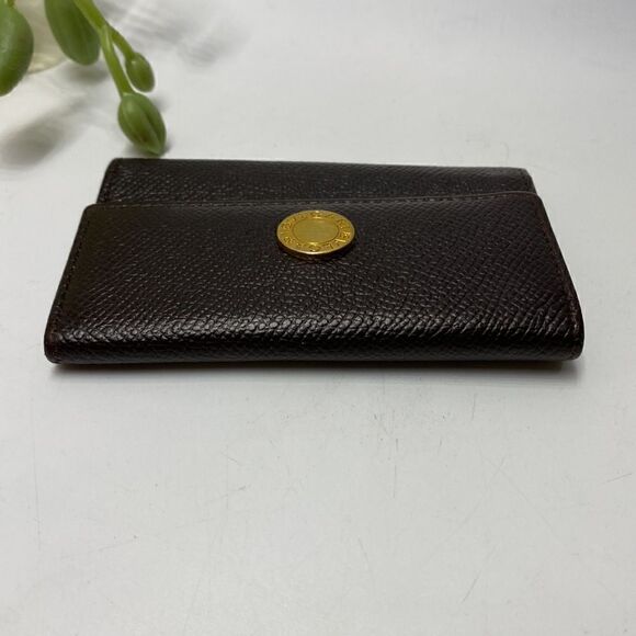 BVLGARI Leather Key Wallet Brown - Picture 6 of 10